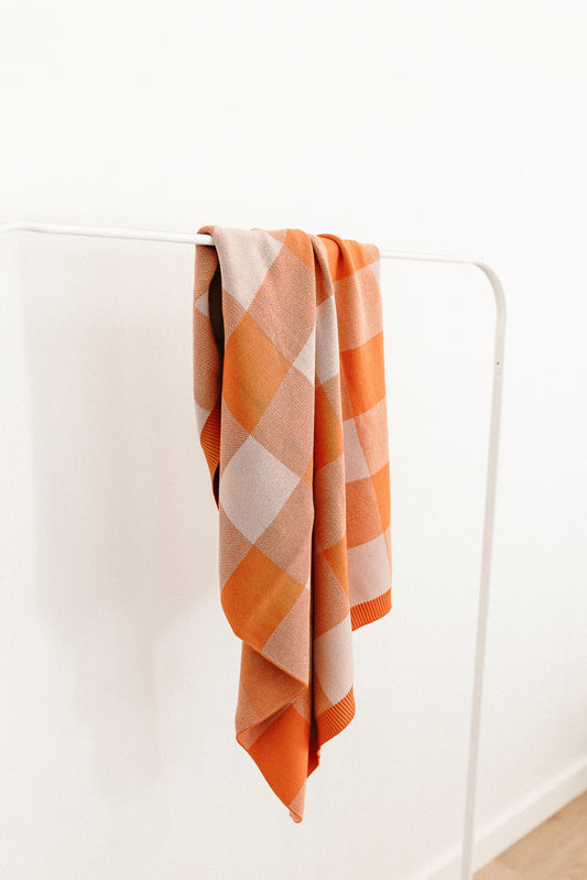 Organic Cotton Knit Blanket | Bubblegum Picnic