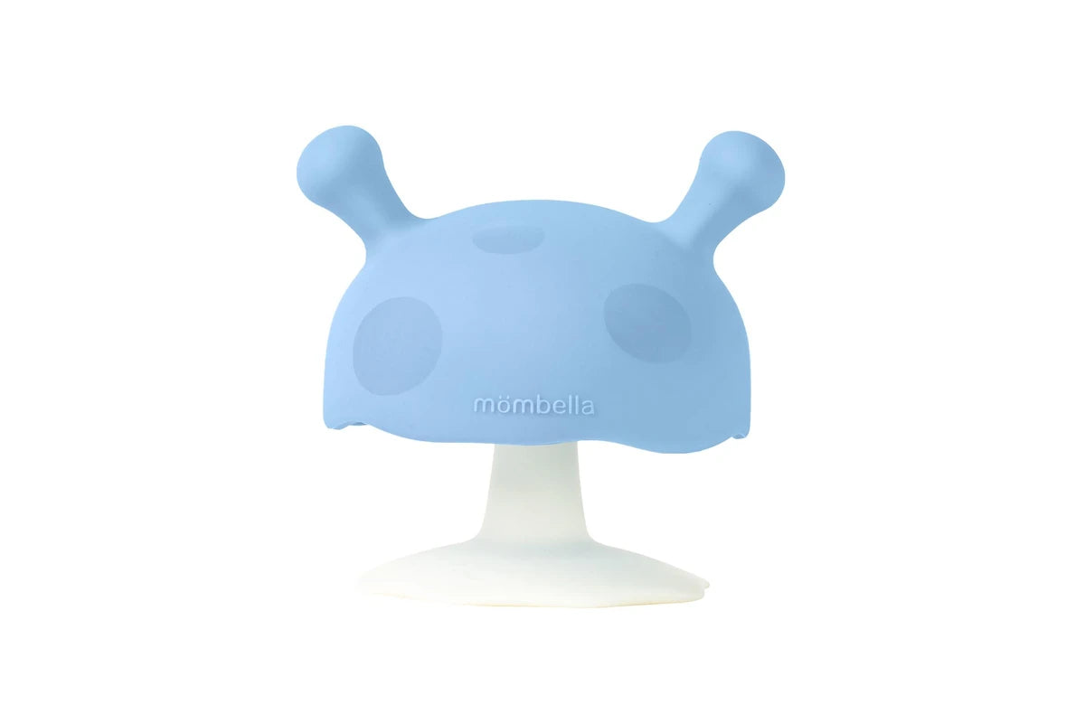 Mombella Mushroom Silicone Teether for Babies – Soft, Safe, and Easy to Hold