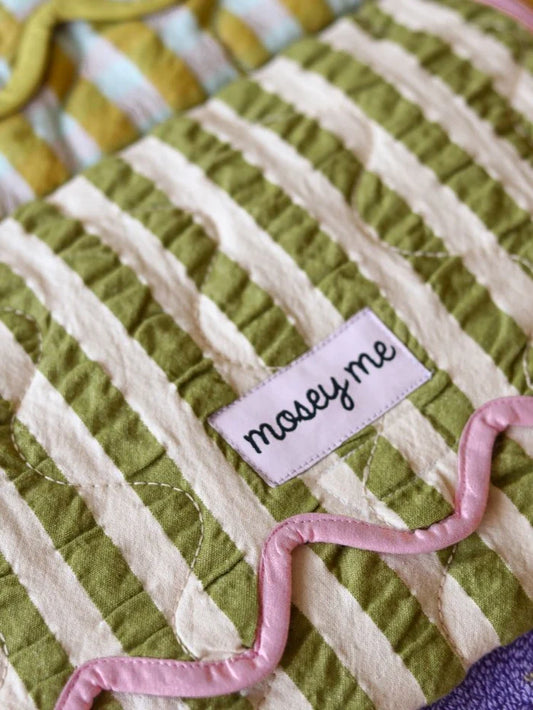 Mosey Me - Pistachio Seersucker Change Mat