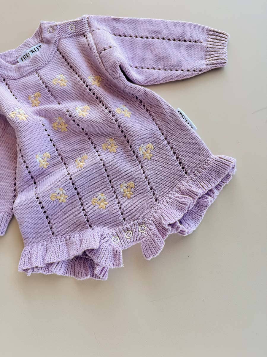 Bloom Pointelle Romper | Aster