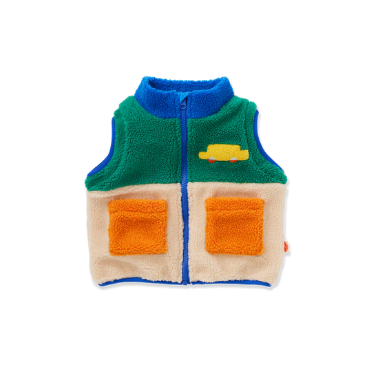 Halcyon Nights | Sherpa Jacket Vest - Beep Beep