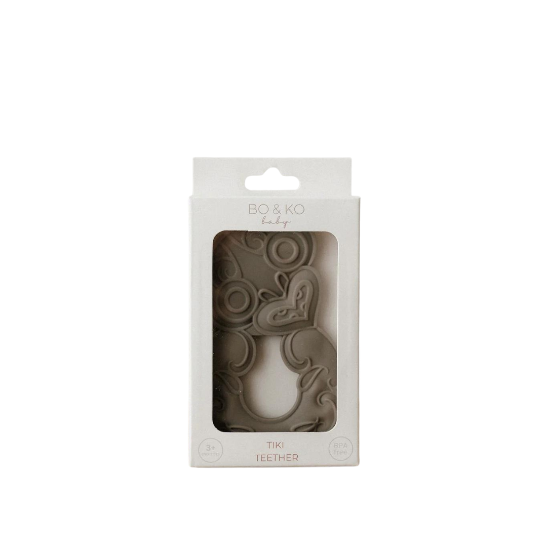 Bo & Ko Baby Tiki Teether - Olive available at Little Mash Boutique