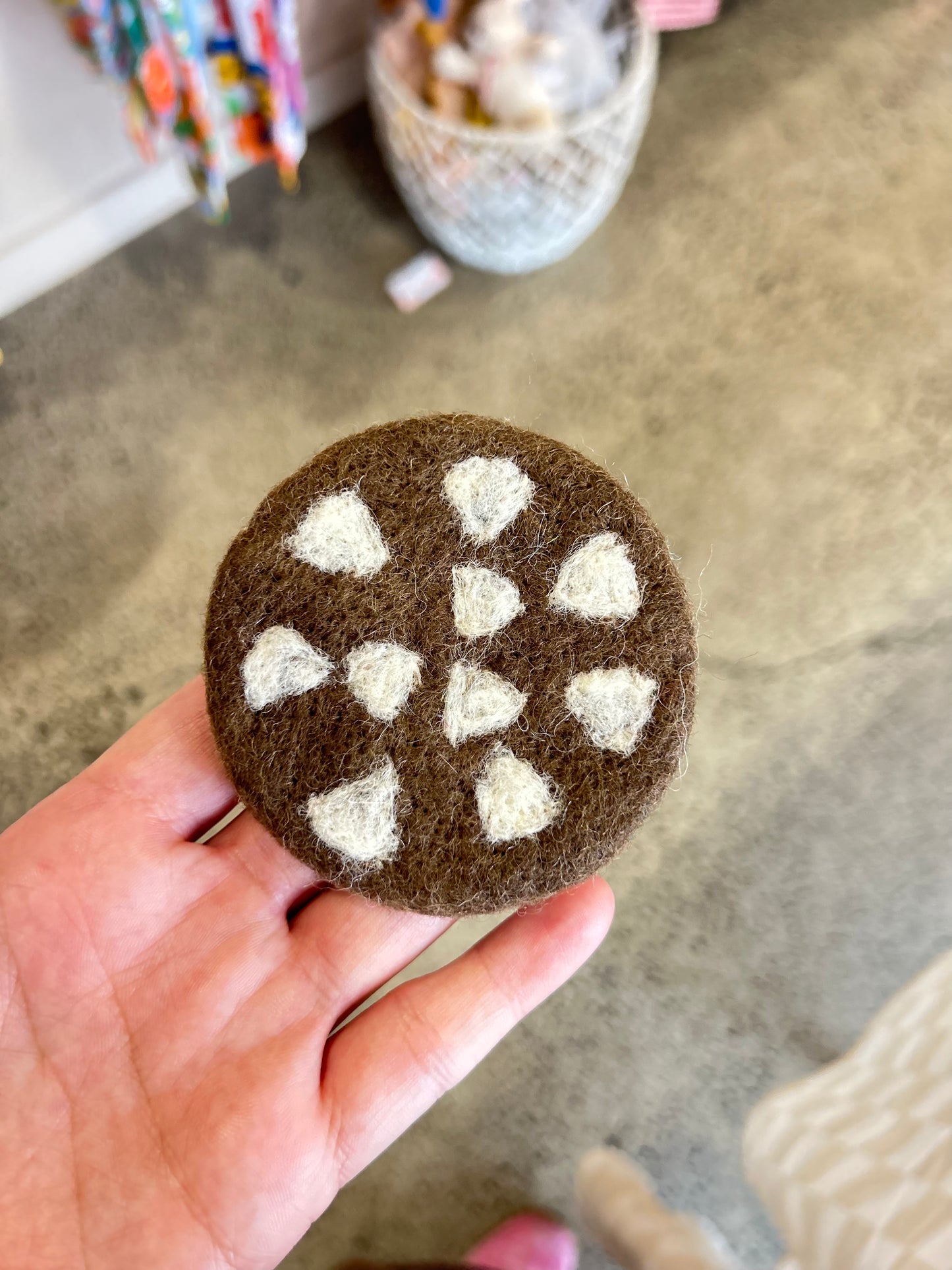 Felt Chocolate Chip Cookie