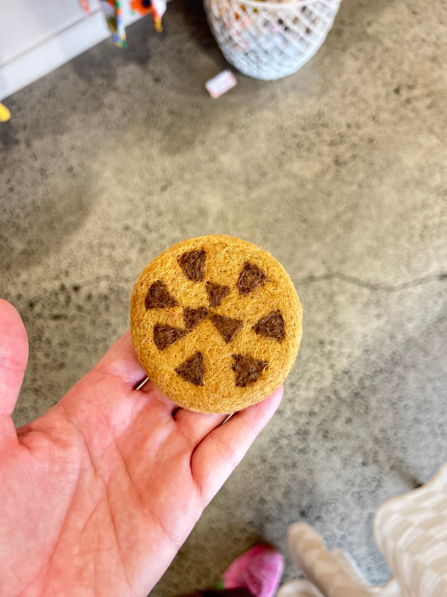 Felt Chocolate Chip Cookie