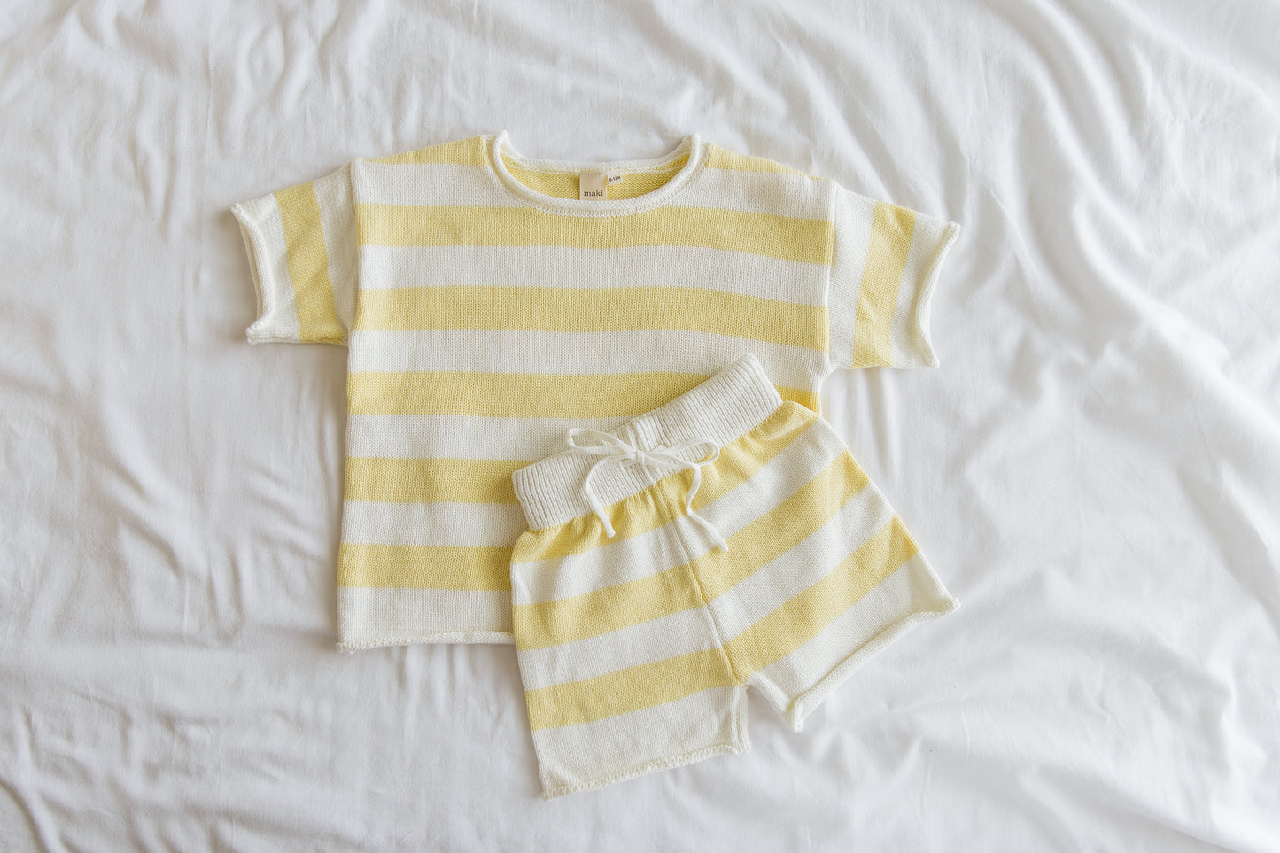 Butter Yellow Knit Set | Maki