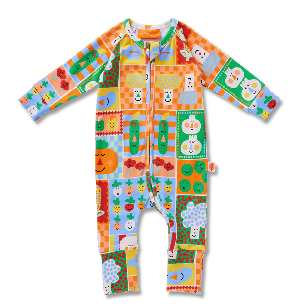 Pocket Patch Long Sleeve Romper