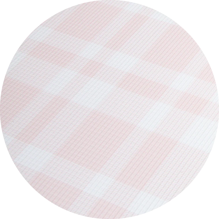 Homepark Check Round Waterproof Playmat