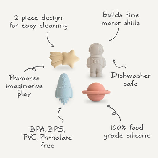 Mushie Bath Play Set - Space