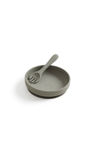 Plate and Spork - Olive