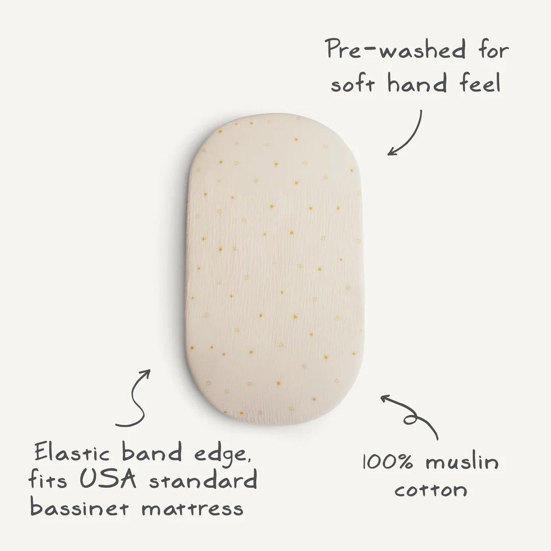 Mushie Bassinet Sheet