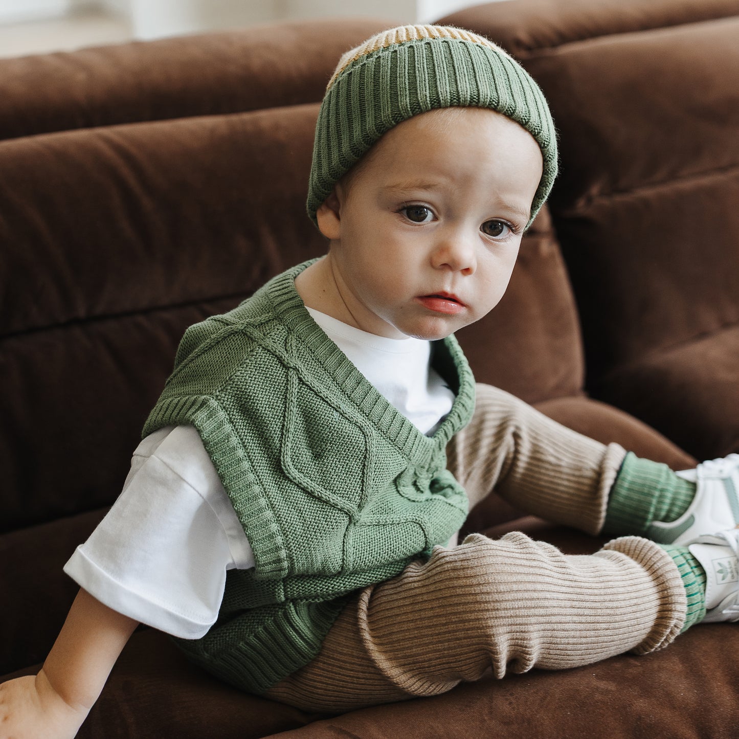 Cable Vest - Clover