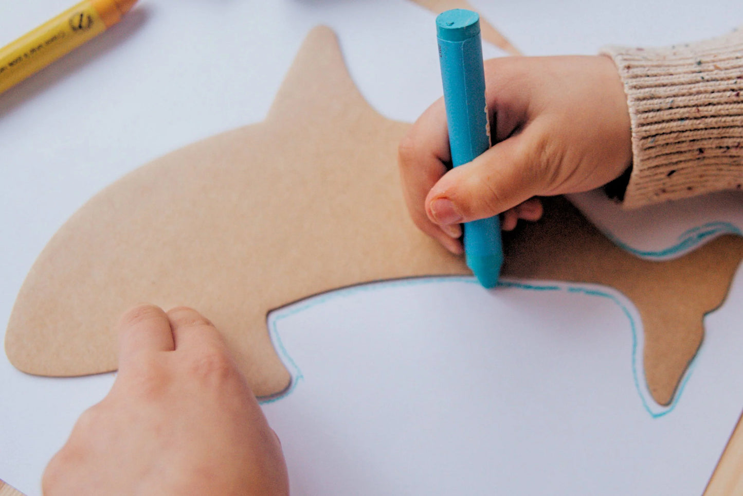 Jumbo Stencil and Crayons Activity Set