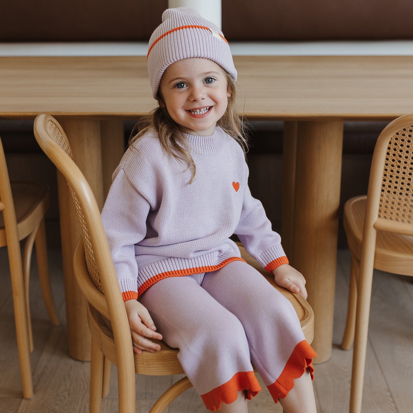 Organic Cotton Knit - Lilac Dip