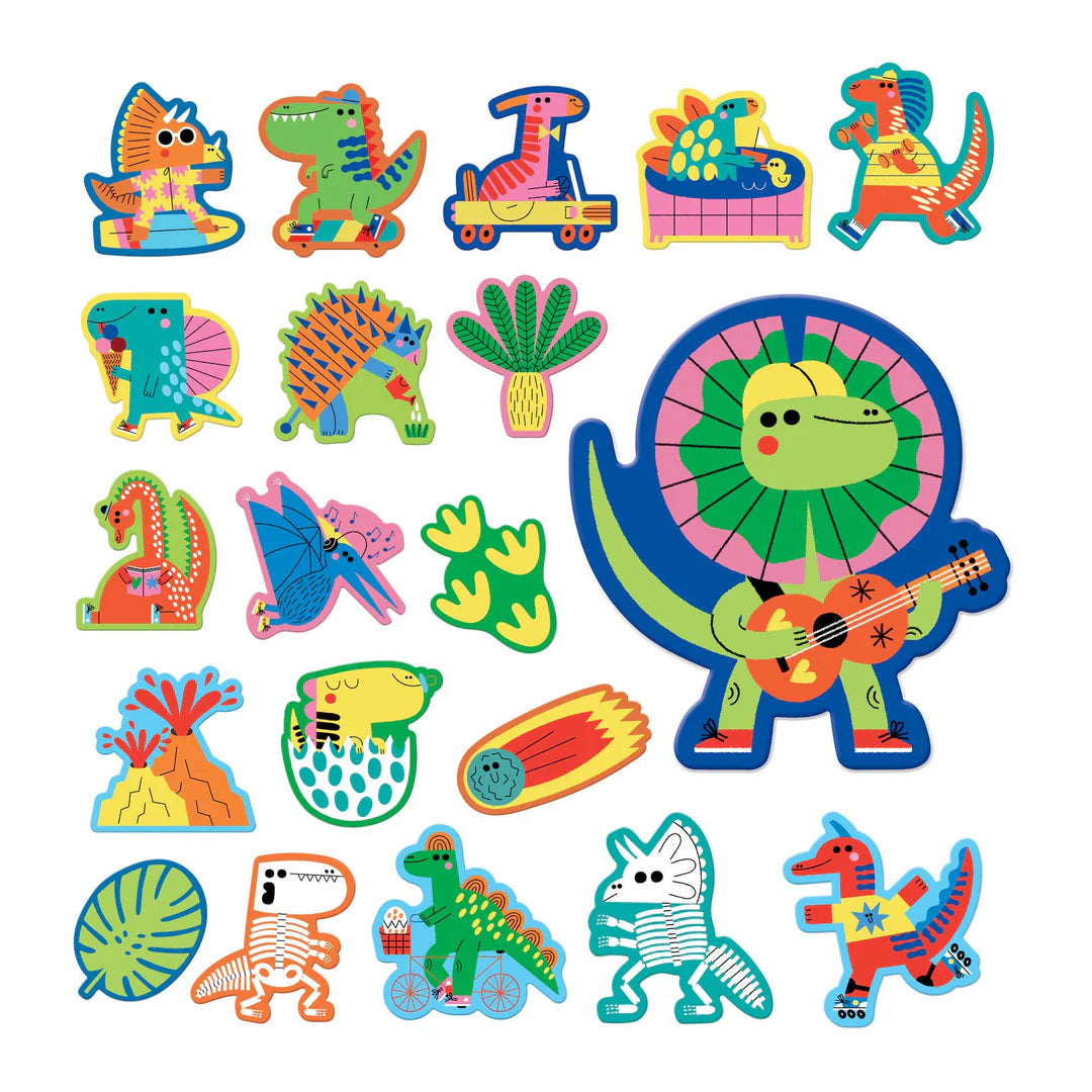 Stickable Bath Shapes - Rub a Dub Dinos