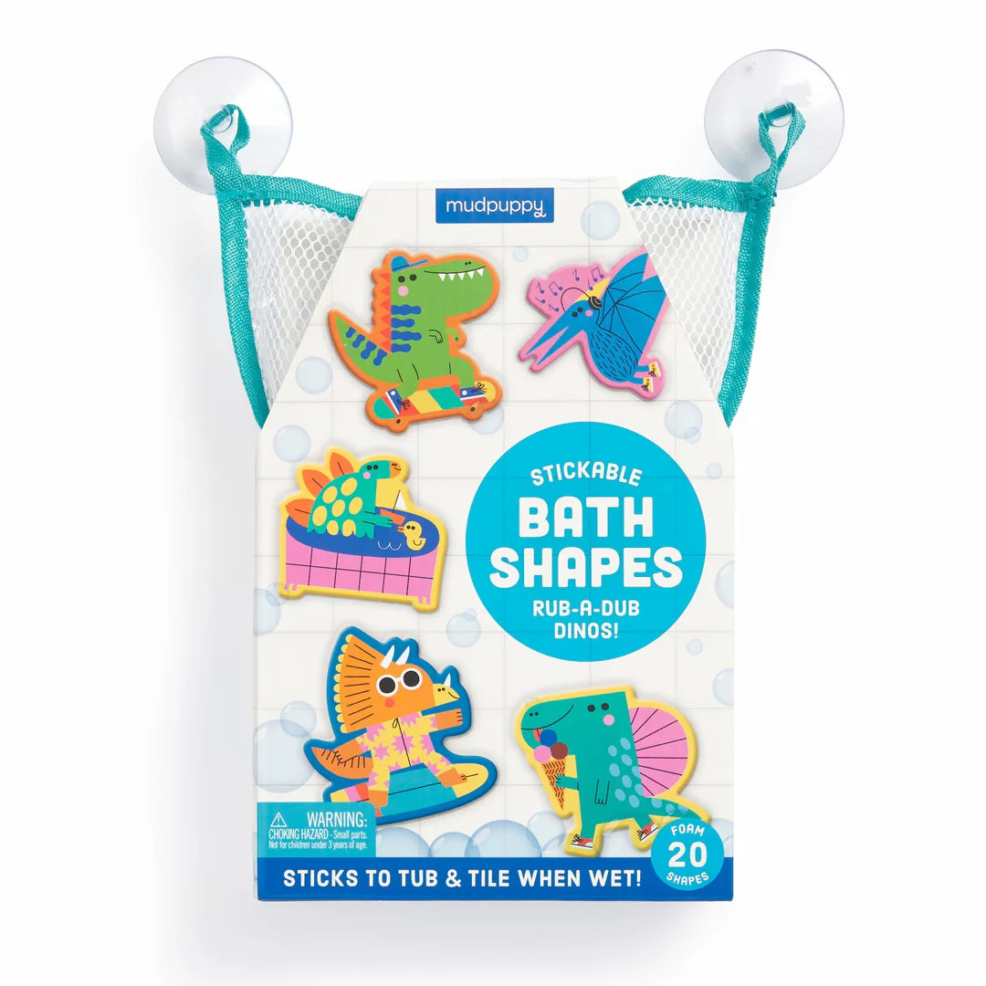 Stickable Bath Shapes - Rub a Dub Dinos