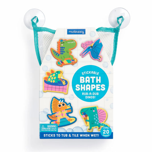Stickable Bath Shapes - Rub a Dub Dinos