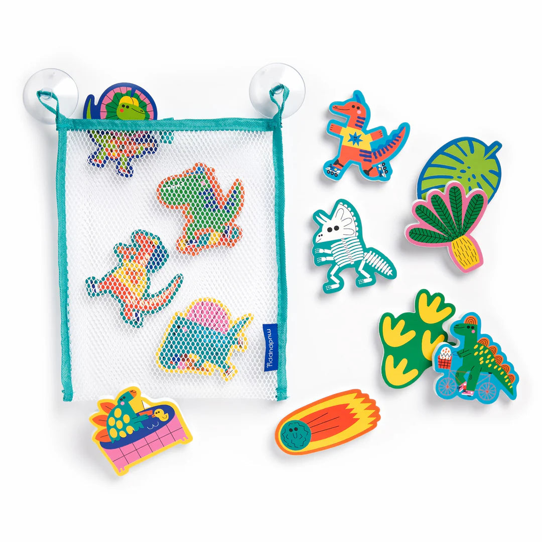 Stickable Bath Shapes - Rub a Dub Dinos