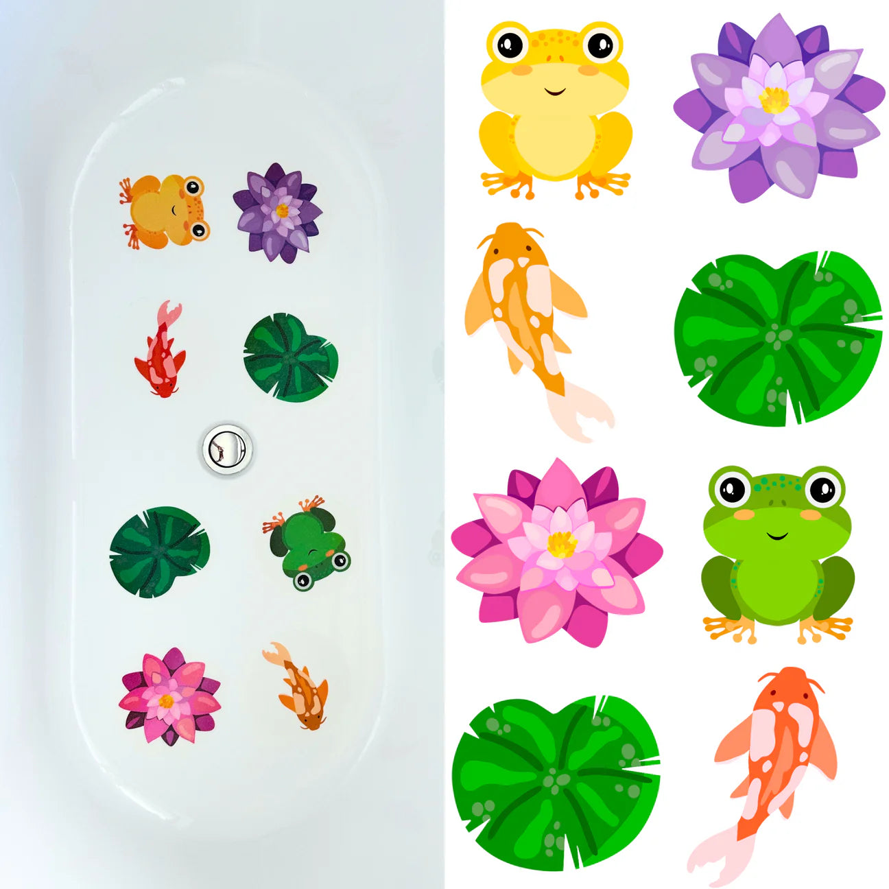 Slip-safe Bath Spots - Garden Pond