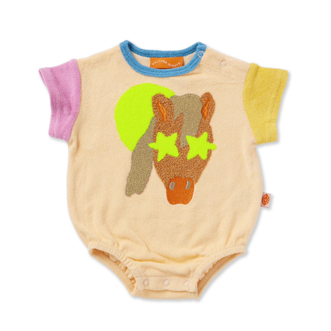 Short Sleeve Terry Bodysuit - Giddy Up
