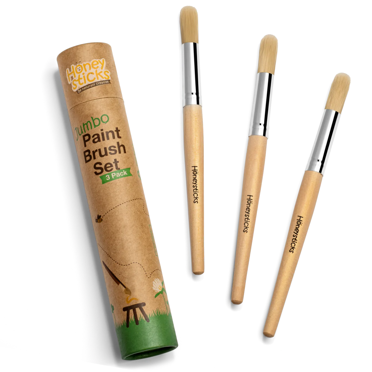 Jumbo Paintbrush Set by Honeysticks