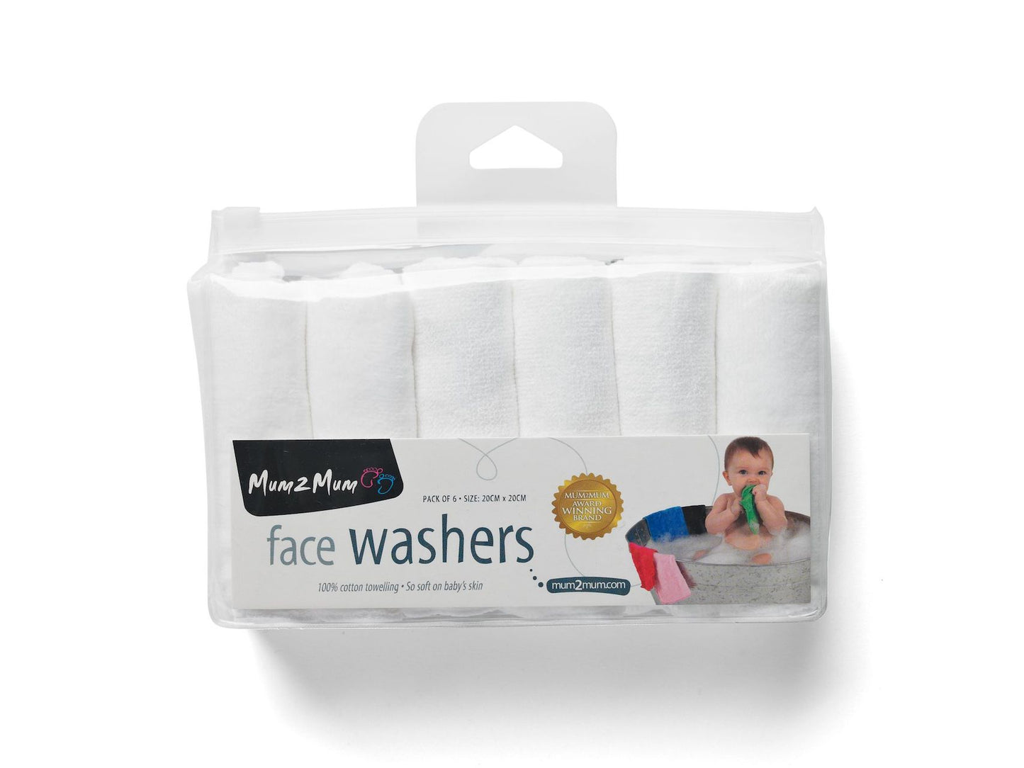Face Washers White