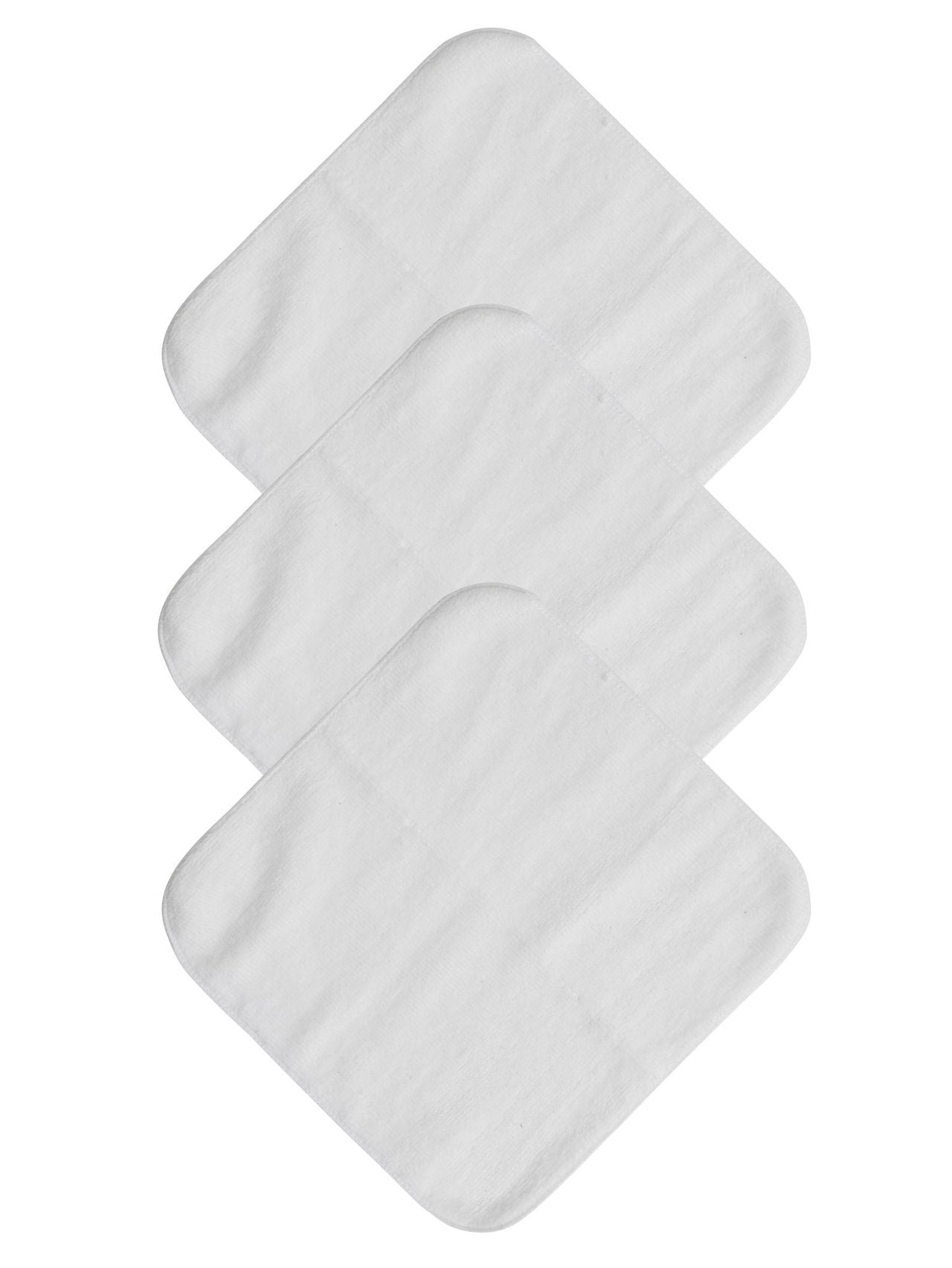Mum 2 Mum Face Washers White