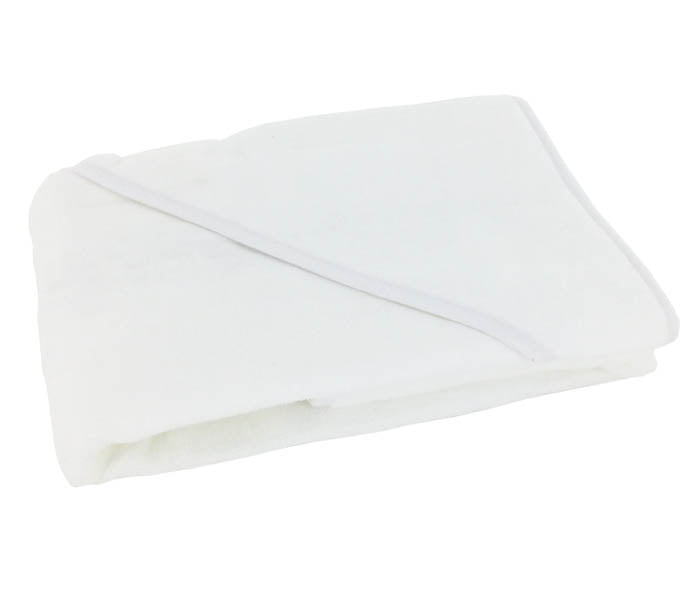 White Hooded Baby Towel by Mum 2 Mum