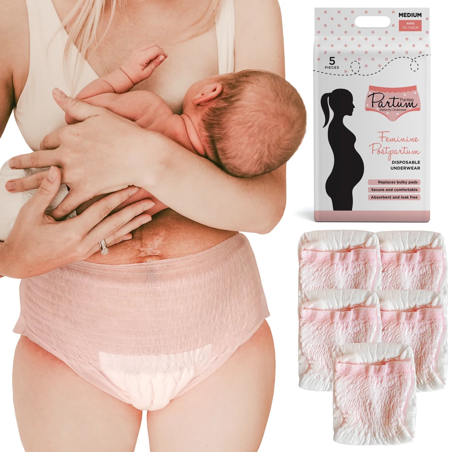Linen Purity Maternity Underwear Postpartum Plus Size - Mama