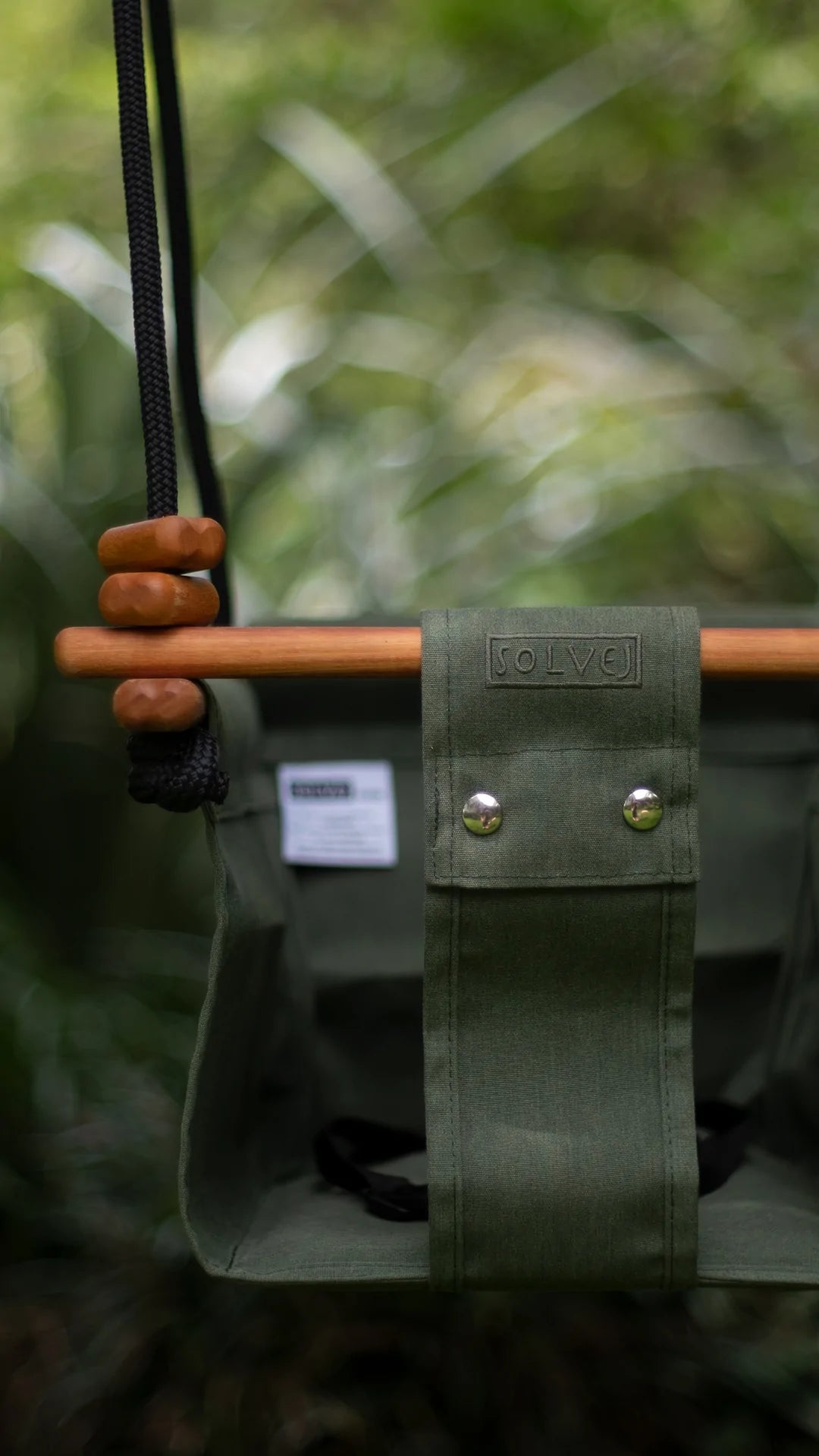 Solvej Baby Toddler Swing - Moss Green