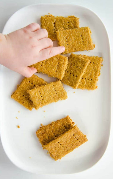 Crispy Crunchy Chickpea and Oat Crackers | My Kids Lick The Bowl