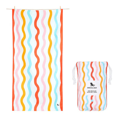 Dock & Bay Kids Beach Towel - Squiggle