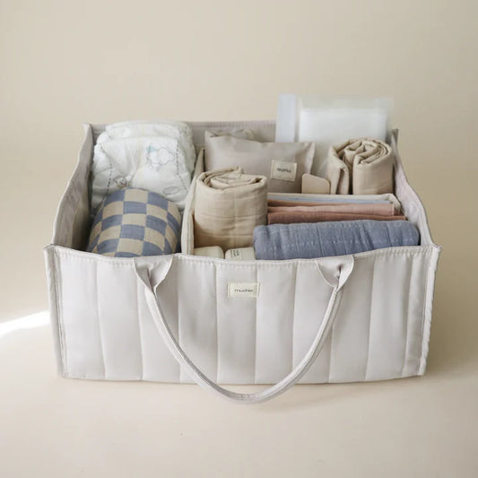 Mushie Nappy Caddy | Ivory