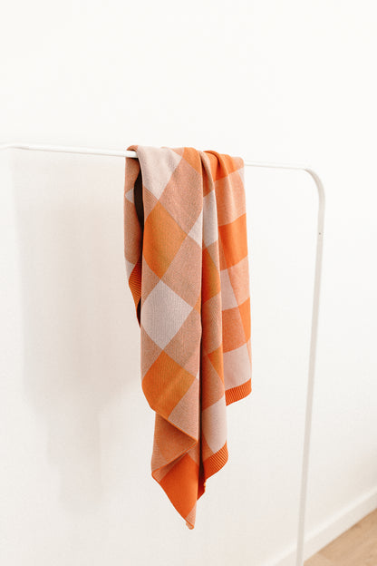 Organic Cotton Knit Blanket | Bubblegum Picnic