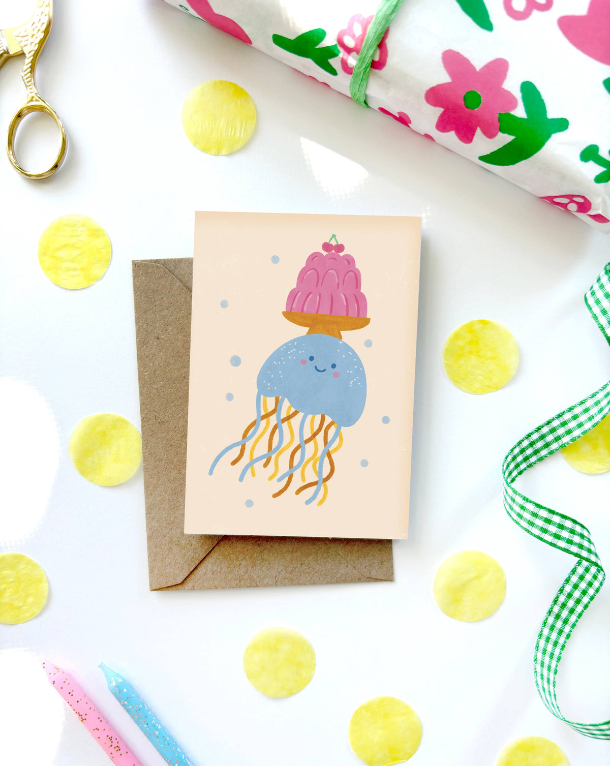 Jellyfish Mini Birthday Card
