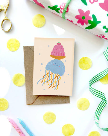 Jellyfish Mini Birthday Card