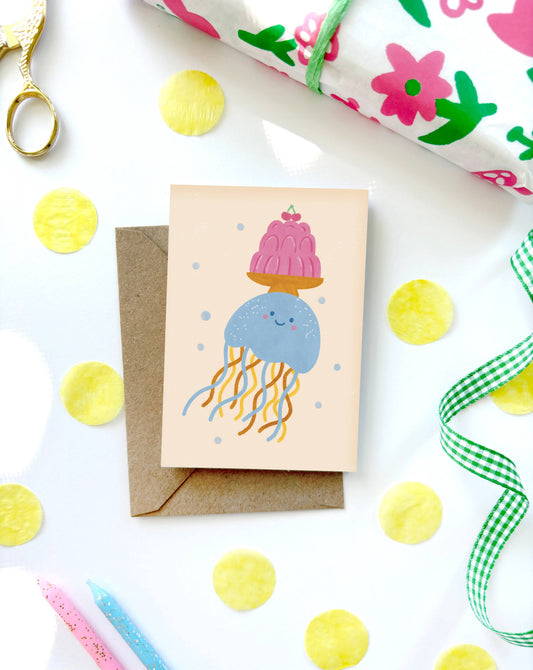 Jellyfish Mini Birthday Card
