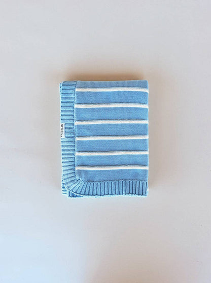 Raised Stripe Blanket | Arctic