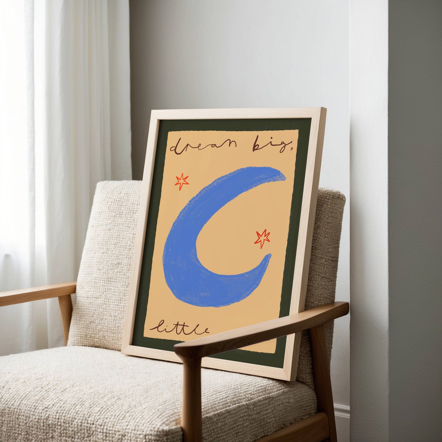 Dream Big Little One Nursery Print | A5