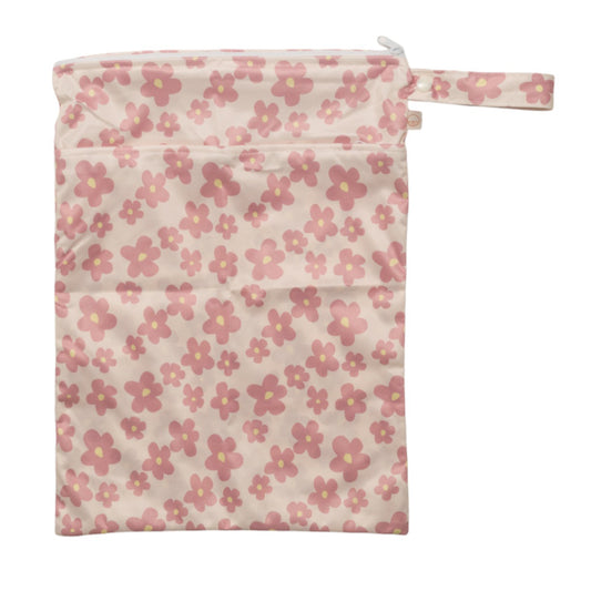 Double Pocket Wetbag - Pink Ditsy