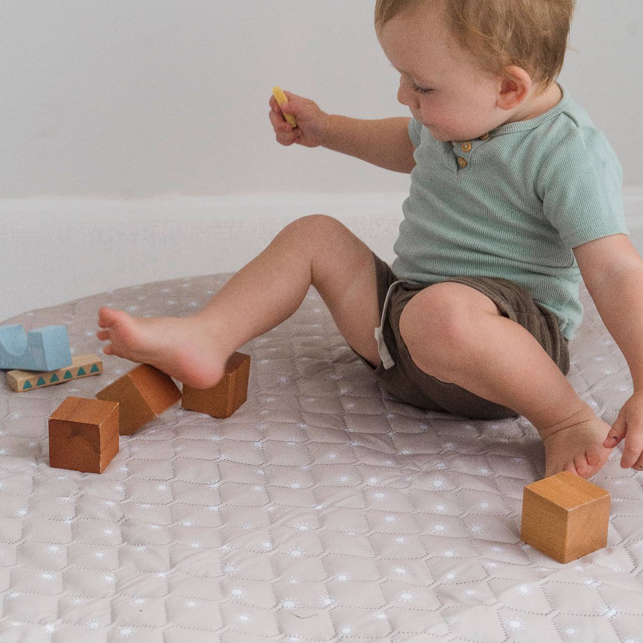 Quilted Play Mat - Oat Sunshine