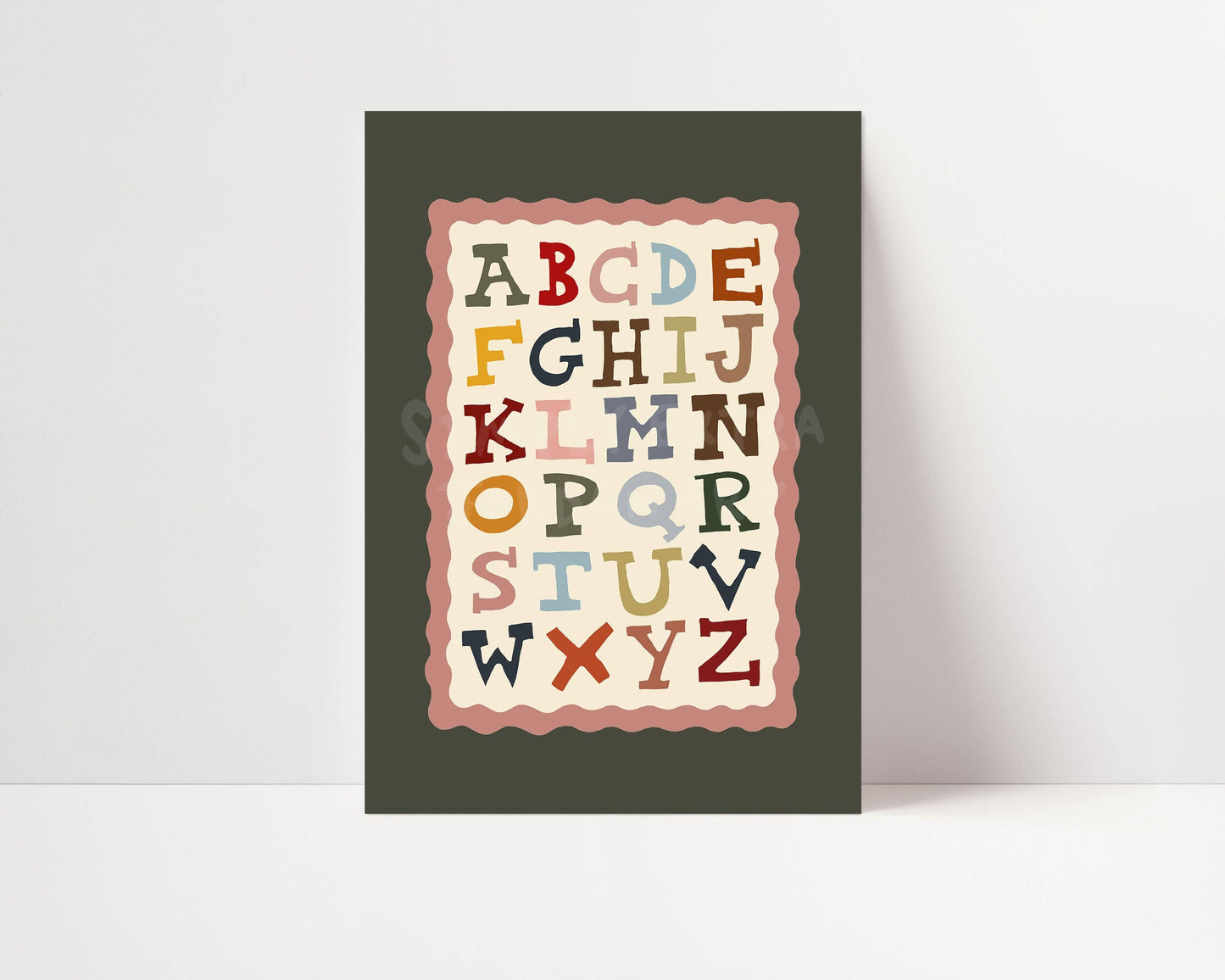 Wild West Alphabet Educational Print | A4