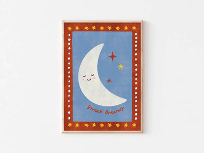 Sweet Dreams Moon Print