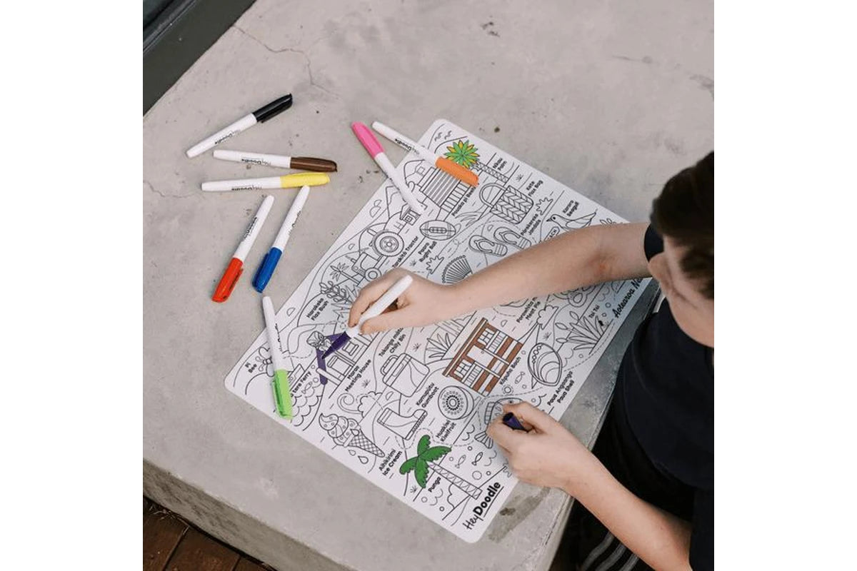 Hey Doodle Reusable Activity Mat - Icons of Aotearoa