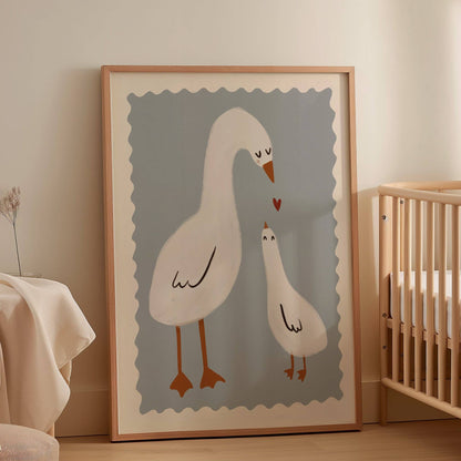 Mama Duck Nursery Print | A4