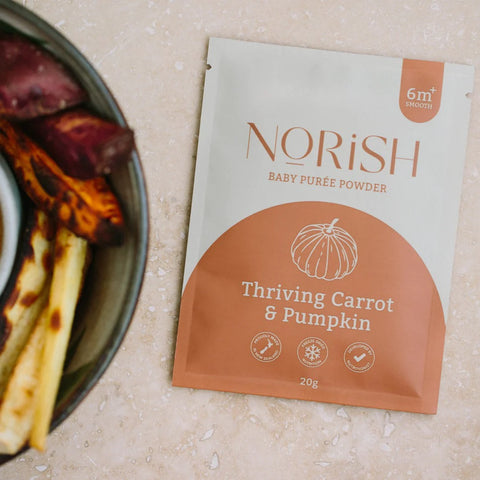 Norish Thriving Carrot & Pumpkin available at Little Mash Boutique