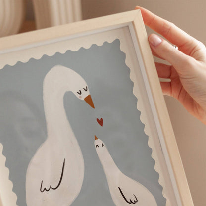 Mama Duck Nursery Print | A4