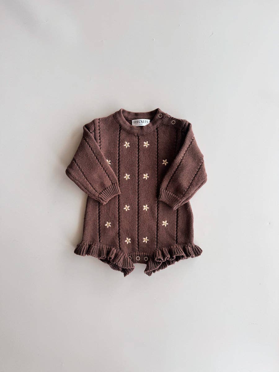 Freckles the Label | Embroidered Pointelle Romper