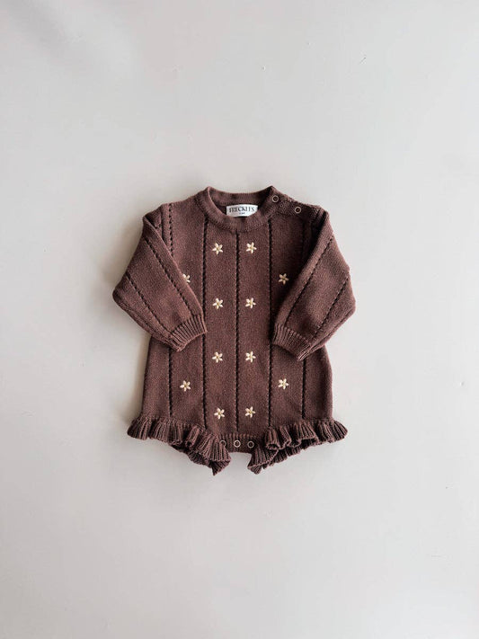 Freckles the Label | Embroidered Pointelle Romper