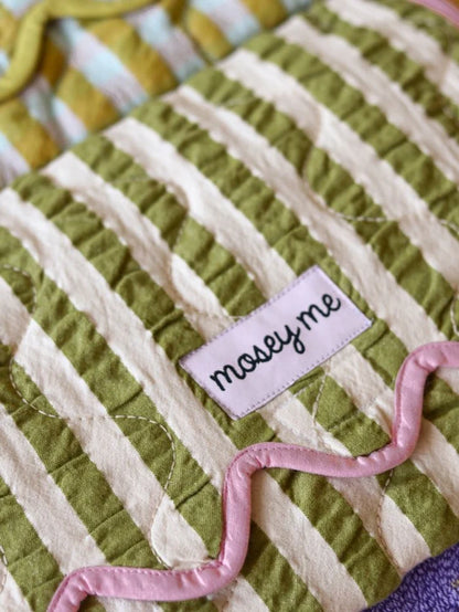 Mosey Me - Pistachio Seersucker Change Mat
