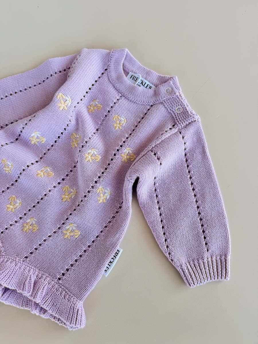 Bloom Pointelle Romper | Aster